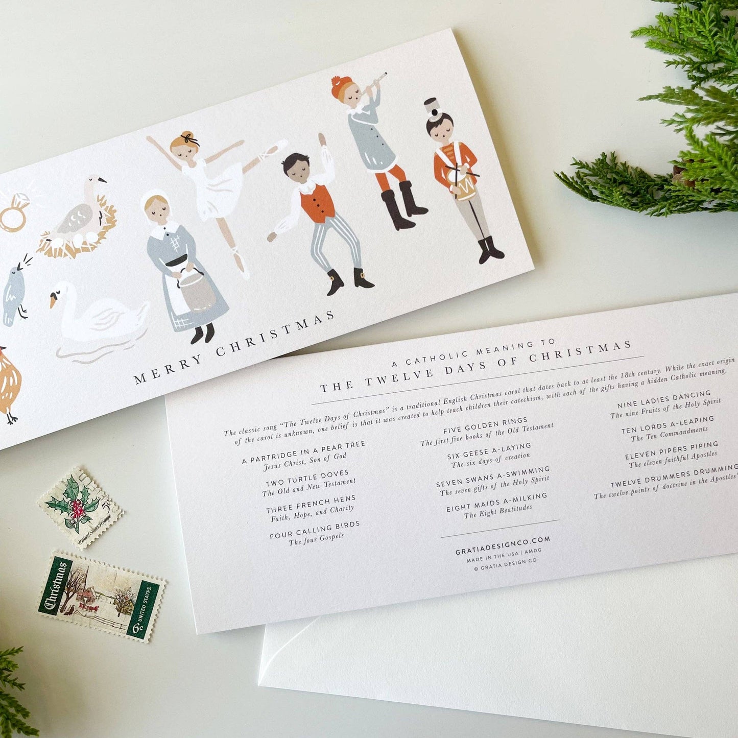 A Catholic 12 Days of Christmas Card - Box of 6