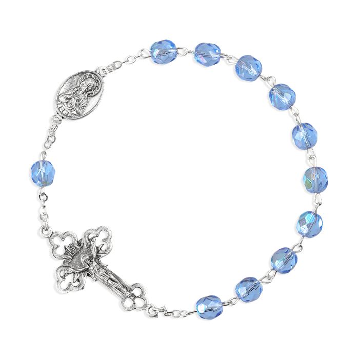 One Decade Kant Tangle Aurora Borealis Rosary (6mm)