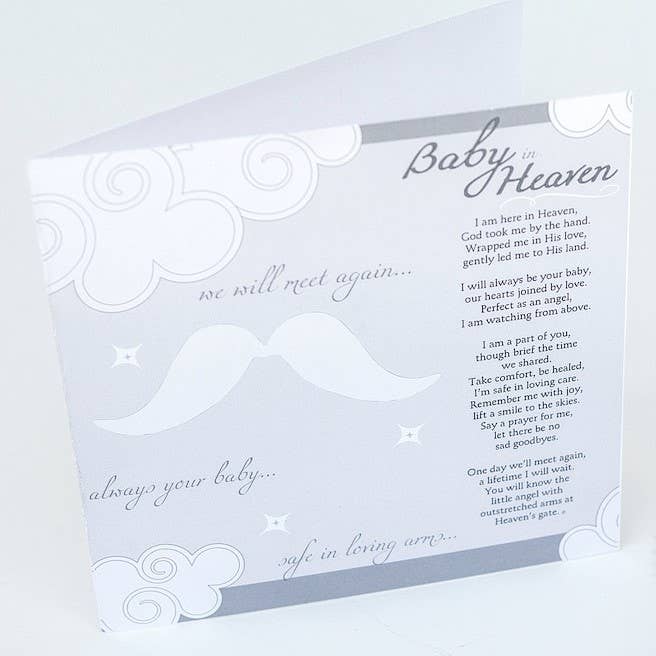 Baby In Heaven: Infant Memorial Clear Mosaic Cross