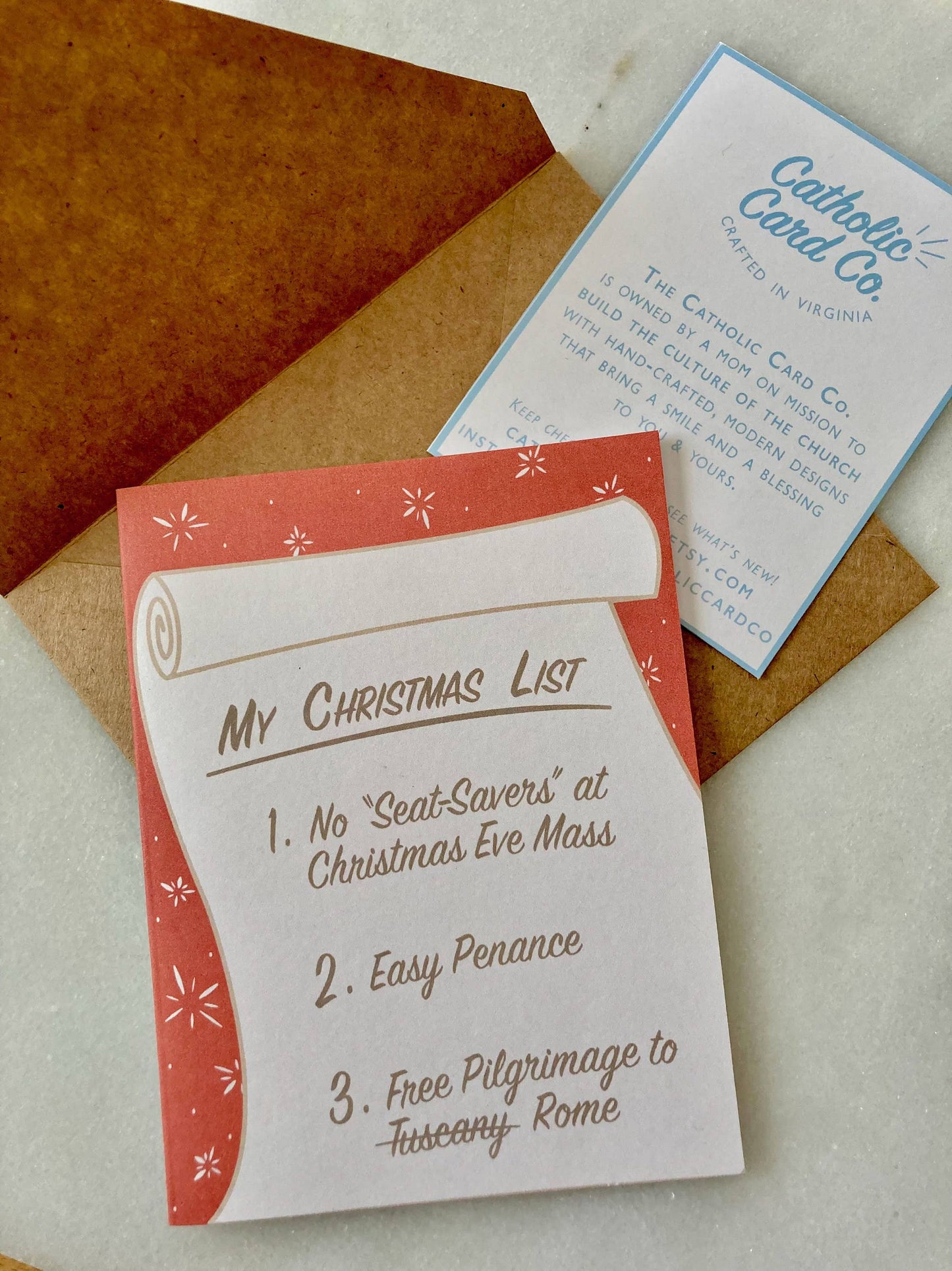 Christmas List | Catholic Christmas Card