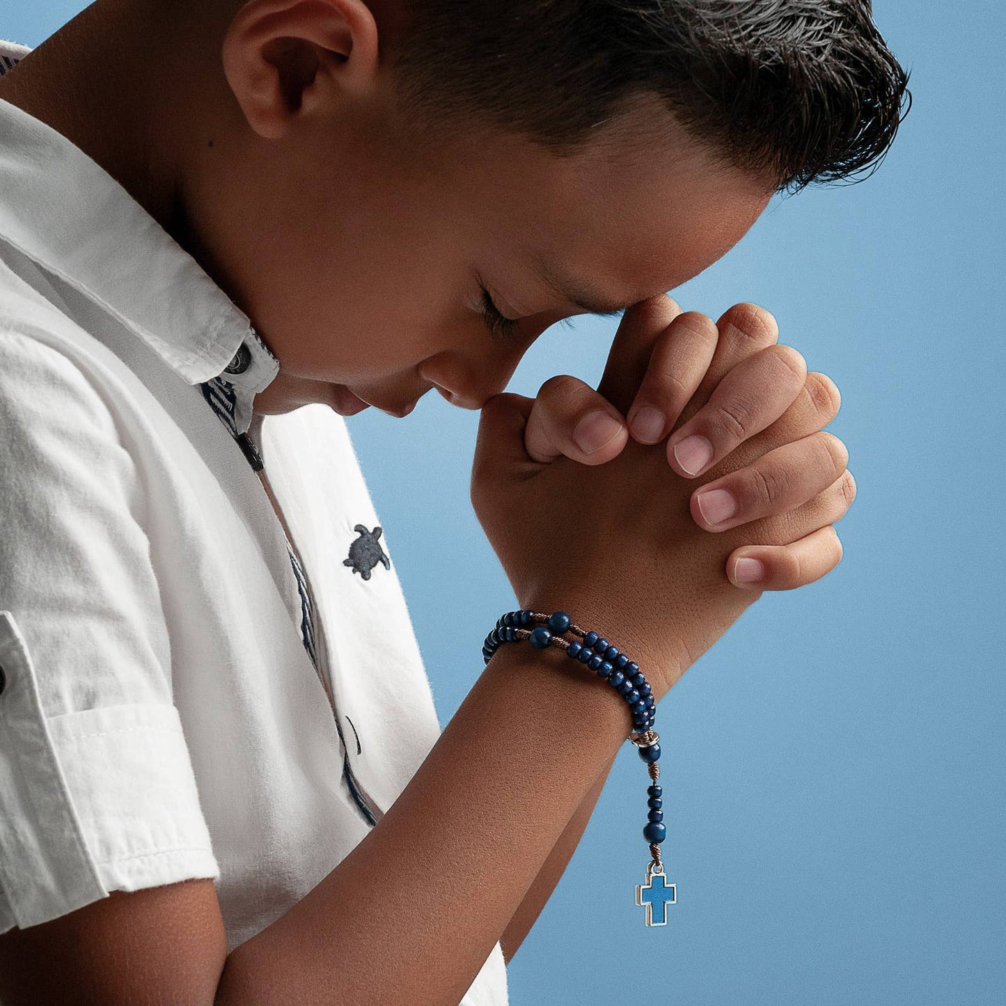 Blue Bracelet Rosary for Kids