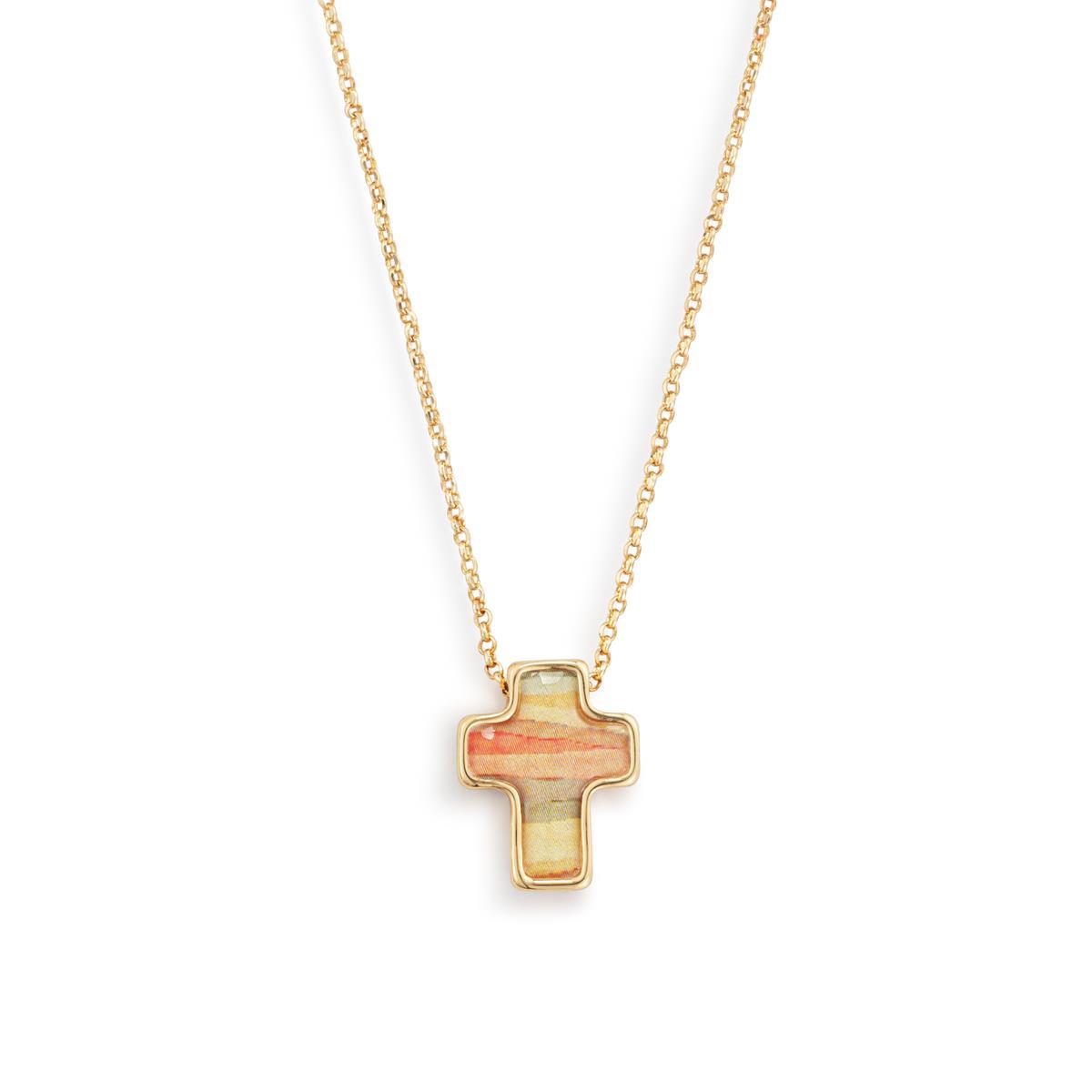 Love Artful Cross Necklace - 16in