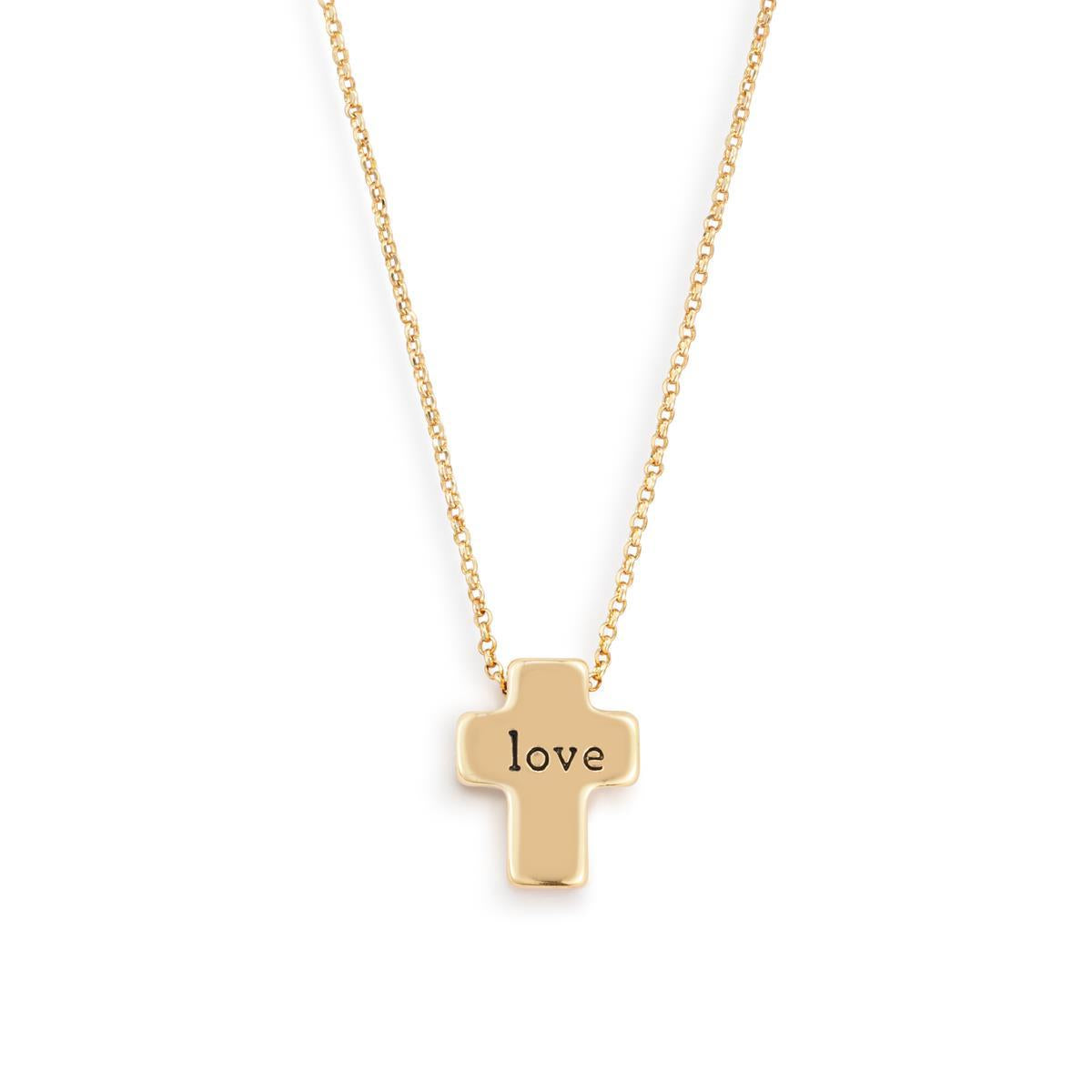 Love Artful Cross Necklace - 16in