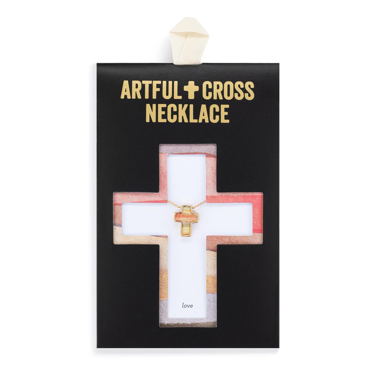 Love Artful Cross Necklace - 16in