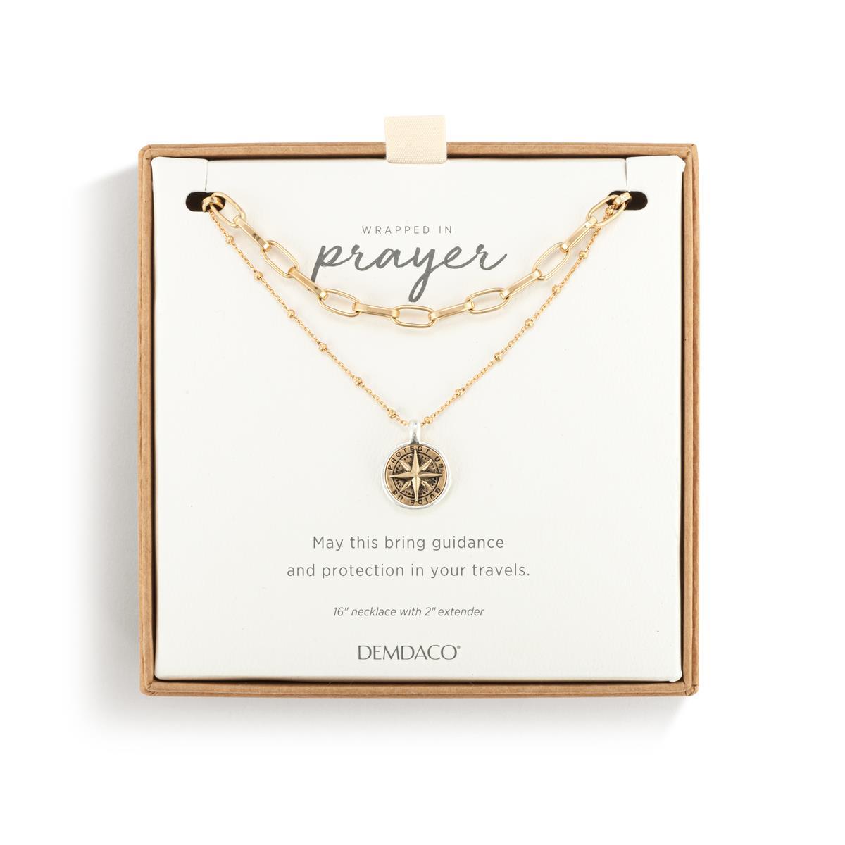 Protect & Guide Gold Necklace - 18in