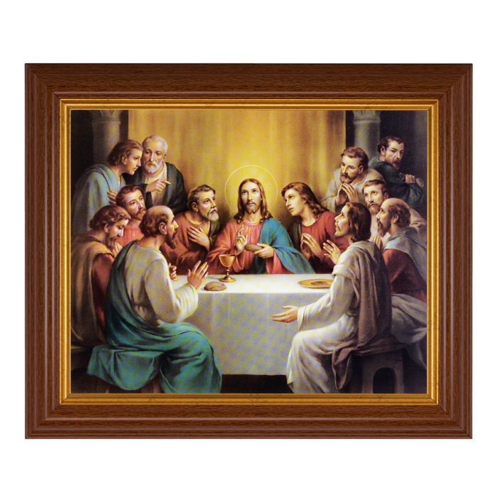 8" x 10" Bonella: Last Supper Framed Textured Art