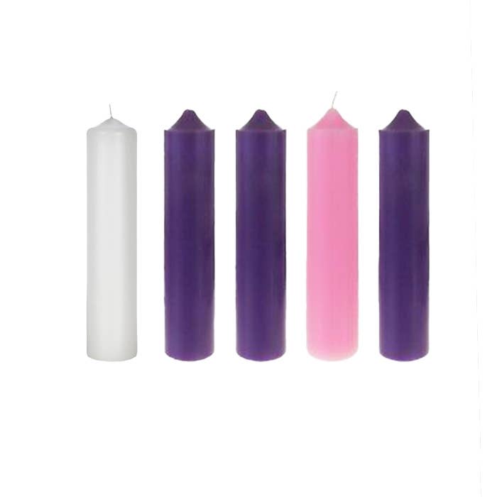 Advent Candles Set of 5 pieces