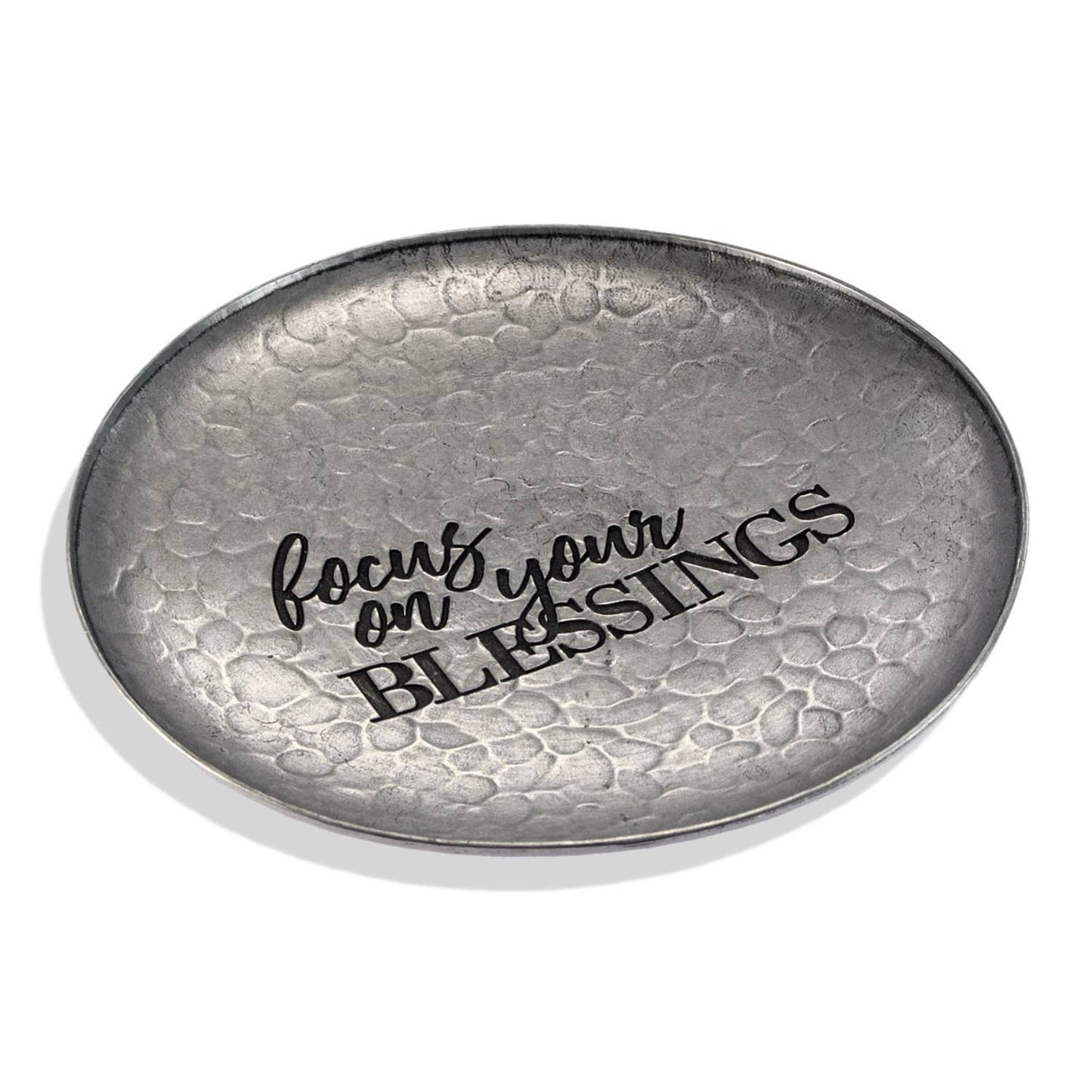 "Focus on your Blessings" Large Trinket Dish