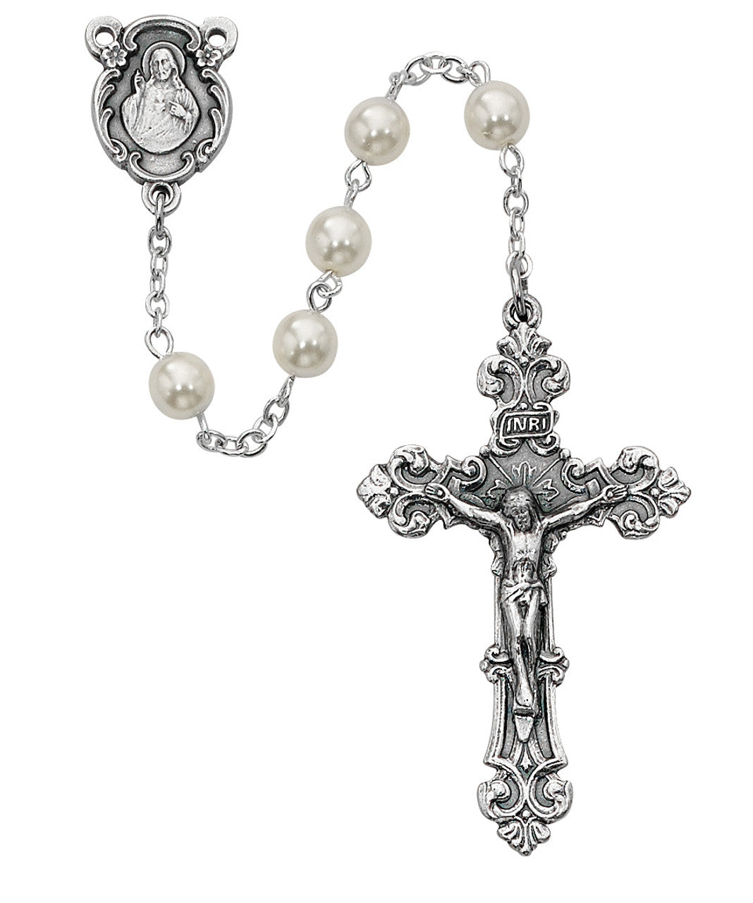 ROSARY - 6MM PEARL GLASS