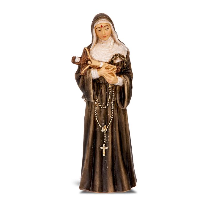 4" Hand Painted Statue of Saint Rita