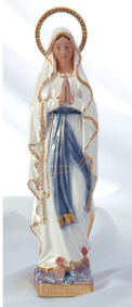 12" Lady of Lourdes Statue