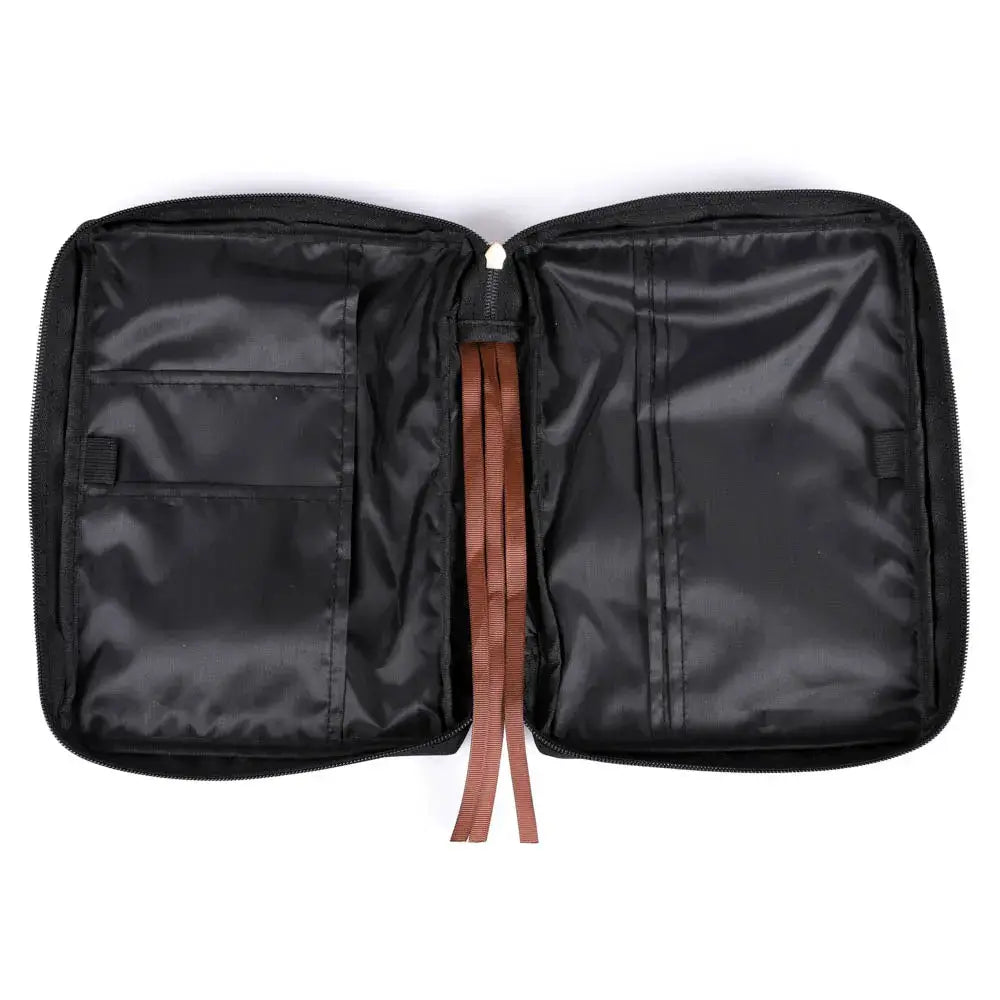 Canvas Bible Cover - Cross Patch - M