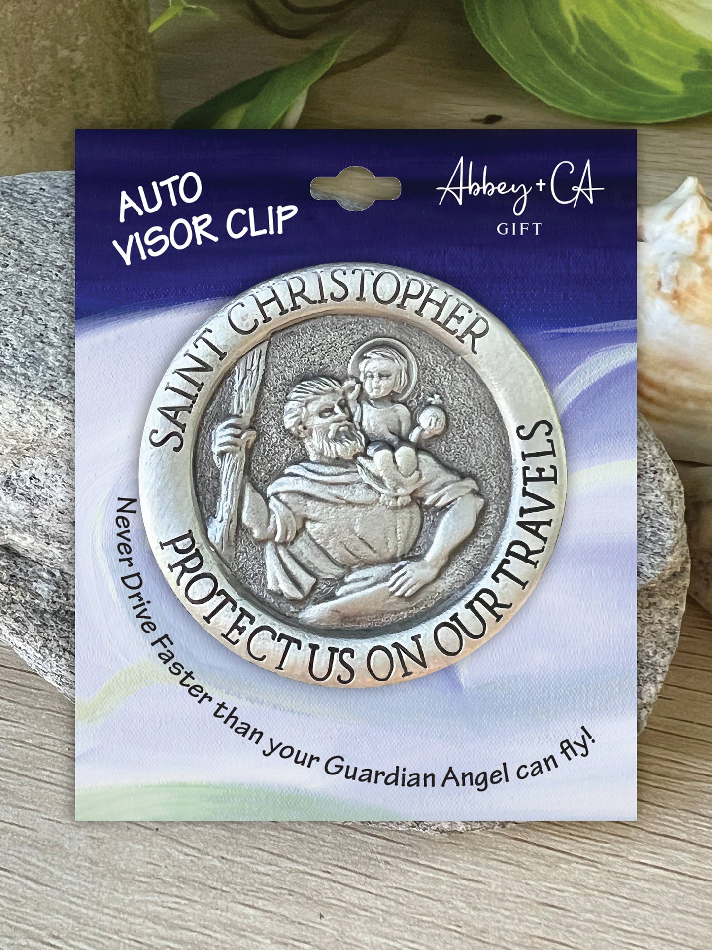 Saint Christopher Visor Clip