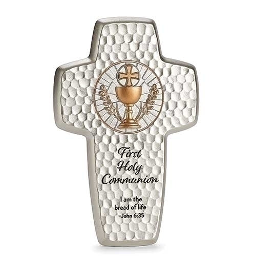 Wall Cross-First Communion/I Am The Bread Of Life (John 6:35)