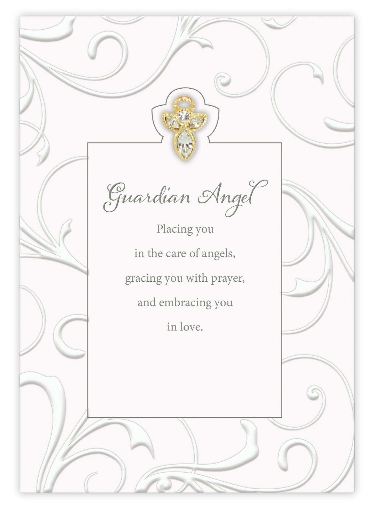 Guardian Angel Greeting Card with Pin