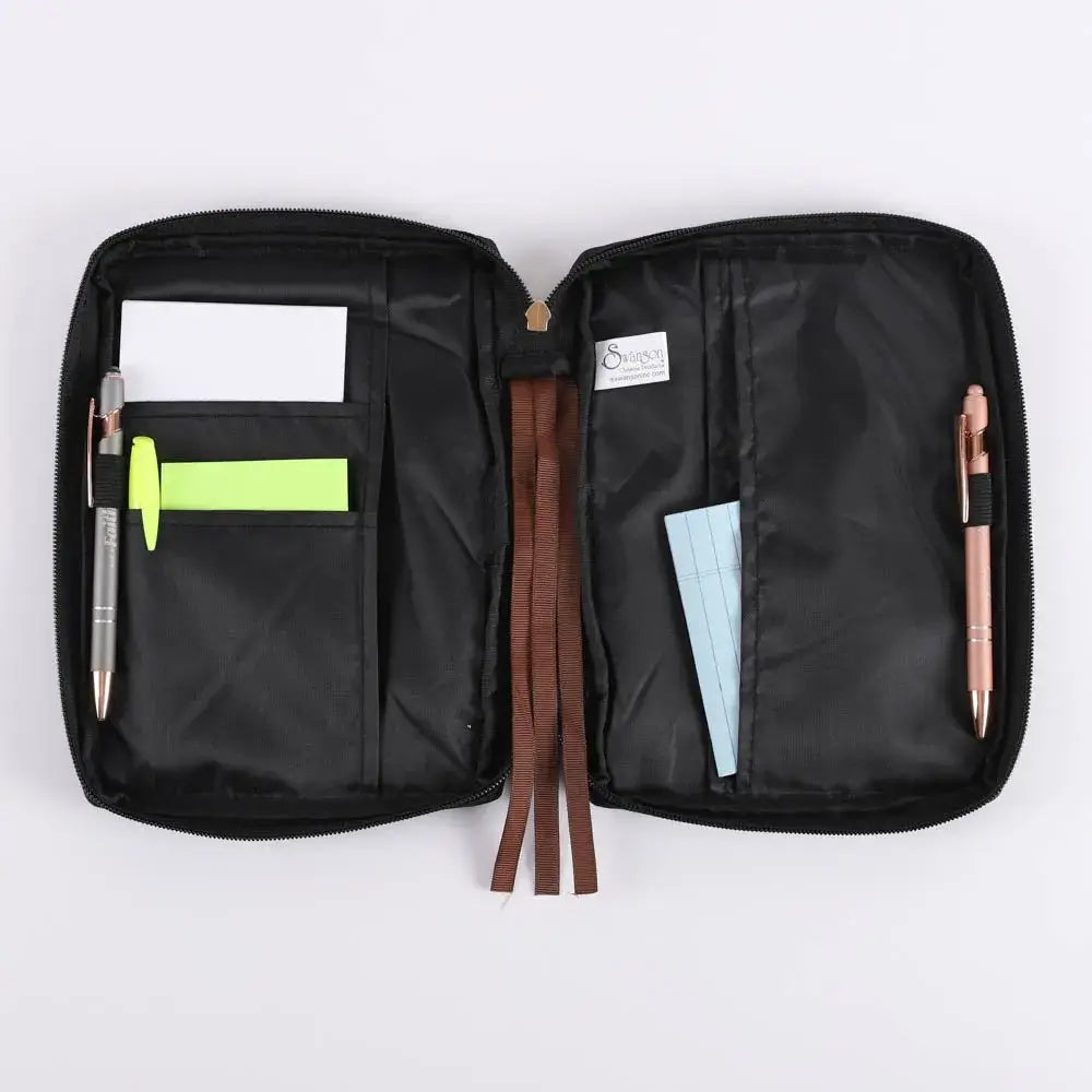 Canvas Bible Cover - Cross Patch - M