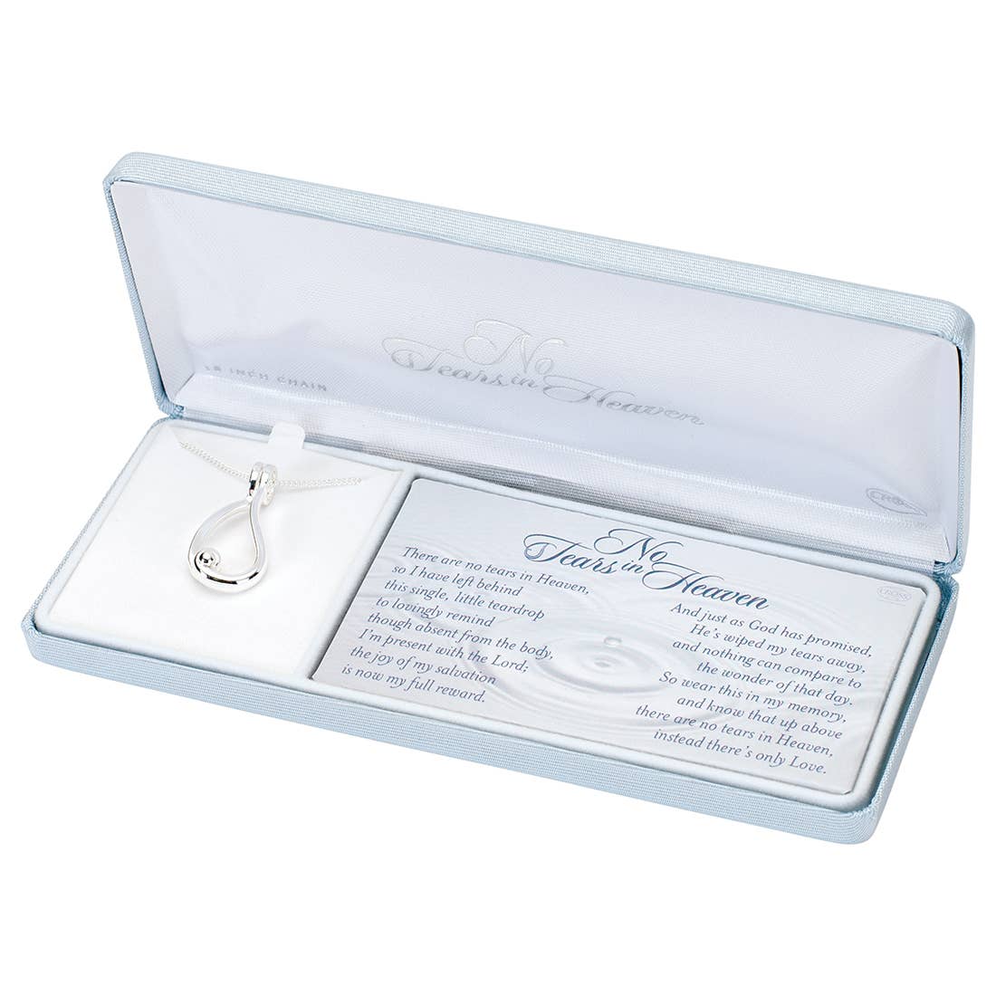 'No Tears In Heaven' Ring Holder Necklace w/24" Chain (SP)
