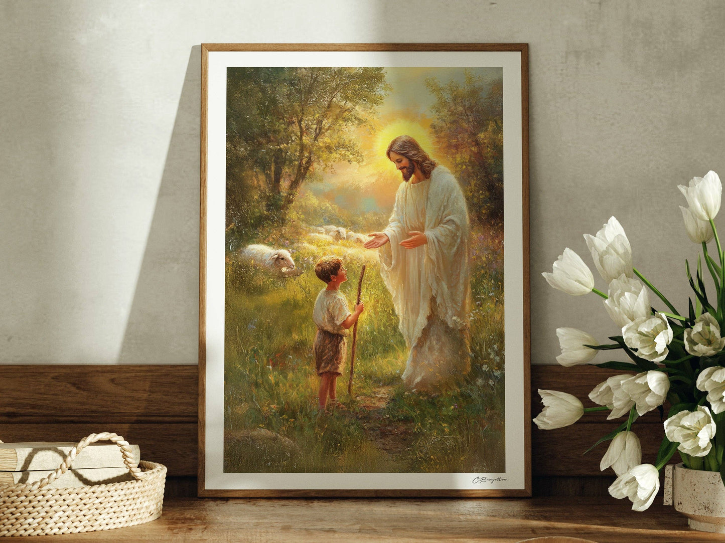 Feed My Sheep | Signed Handmade Art Print