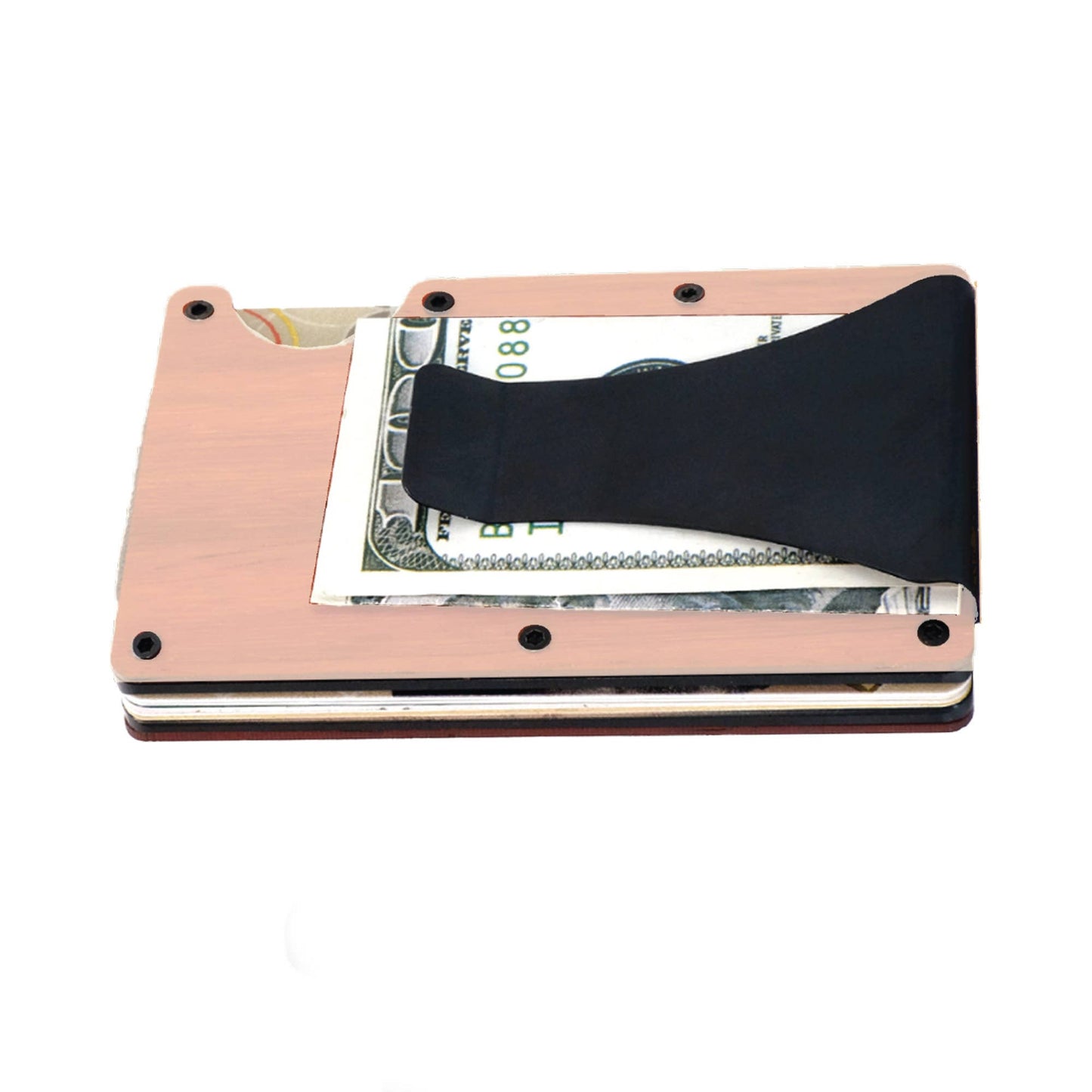 Engraved Hardwood RFID Money Clip-Faith