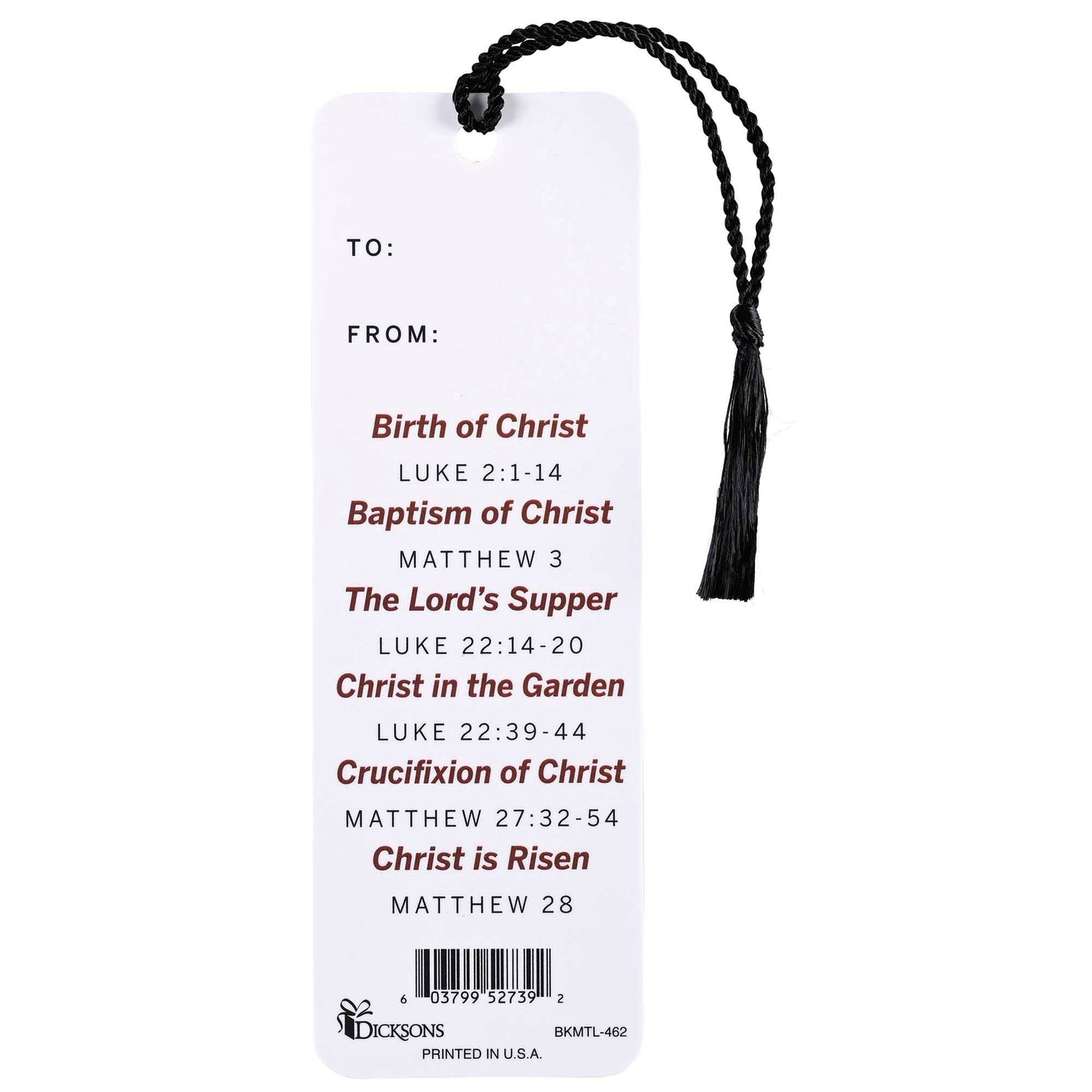 Tassel Bookmark The Life Of Christ