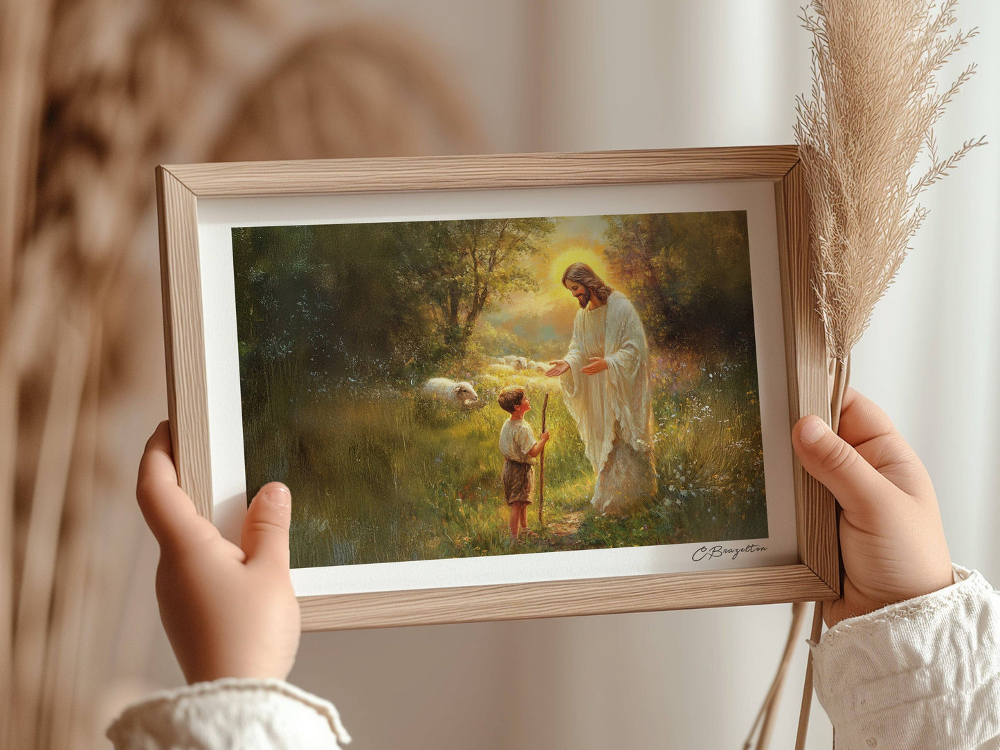 Feed My Sheep | Signed Handmade Art Print