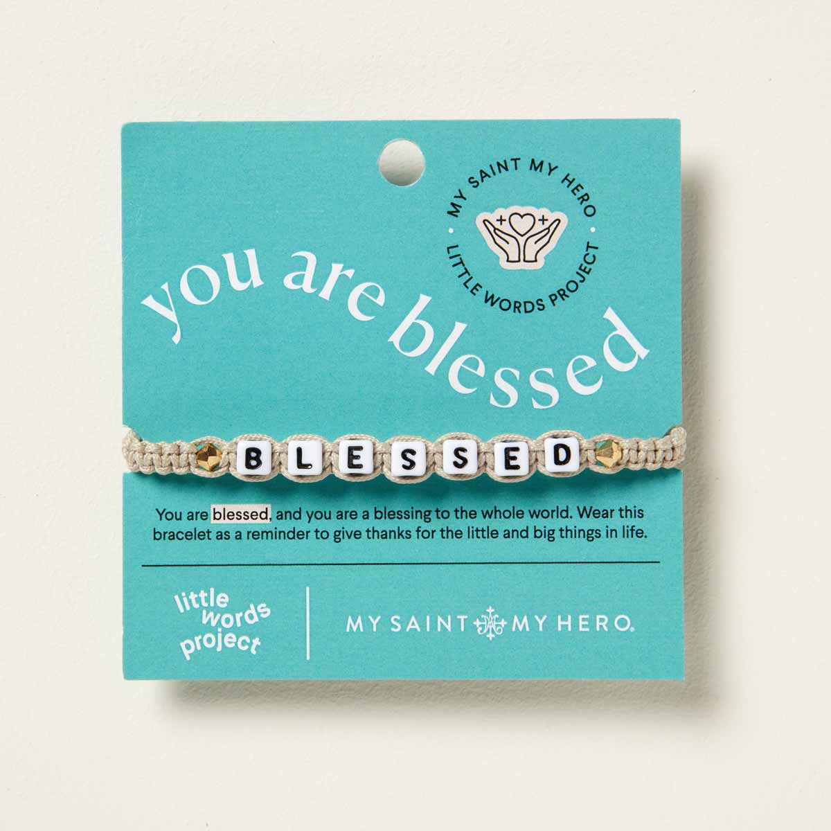 Little Words Project - BLESSED - Slate/Silver