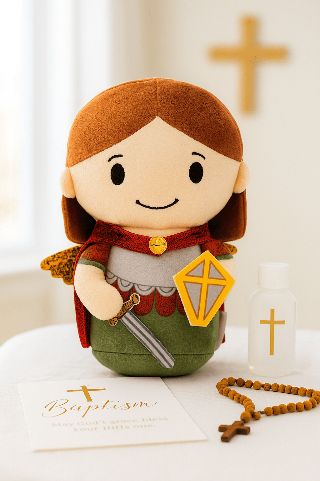 Saint Michael Archangel Catholic Plush Doll | Angel Toy