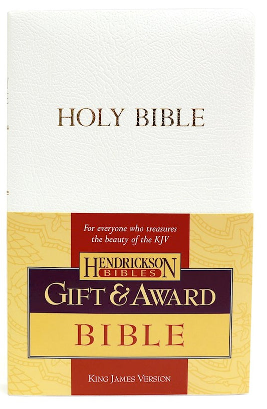 KJV Gift And Award Bible-White Flexisoft