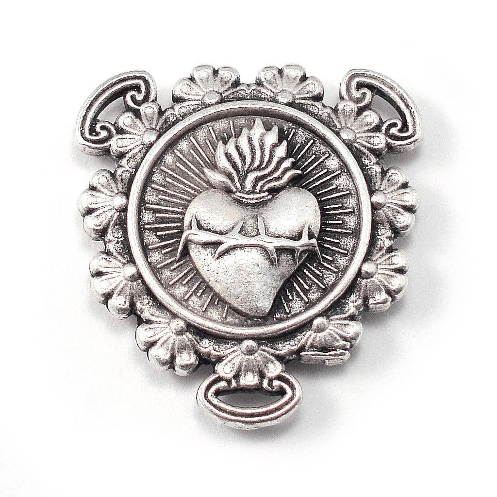 Rosaries for Men in Antique Silver with Faceted Beads