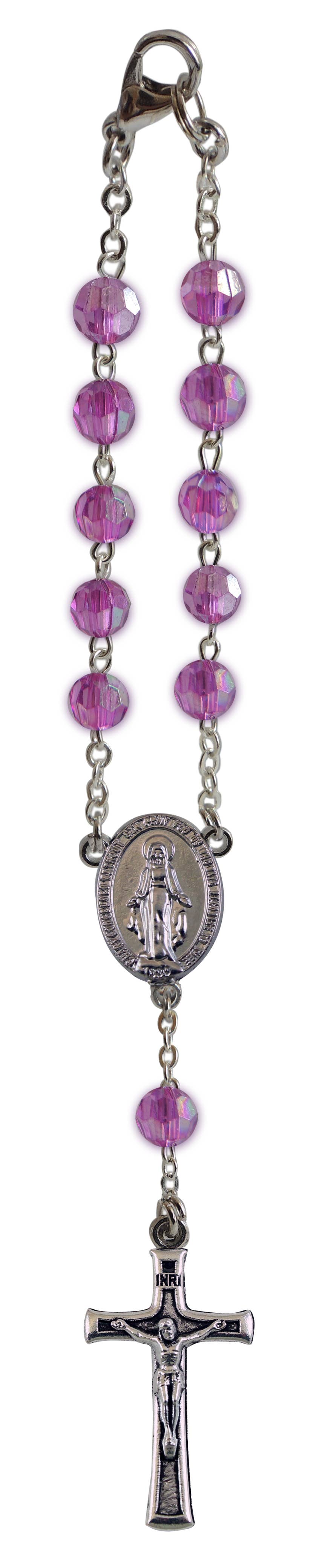 Amethyst Bead Car Rosary