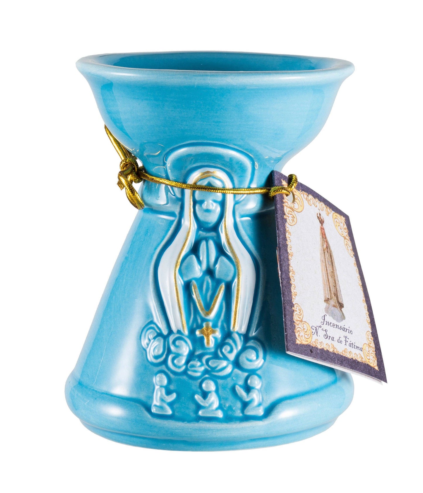 Milagros Our Lady of Fatima Mini Incense Kit with Ceramic Burner