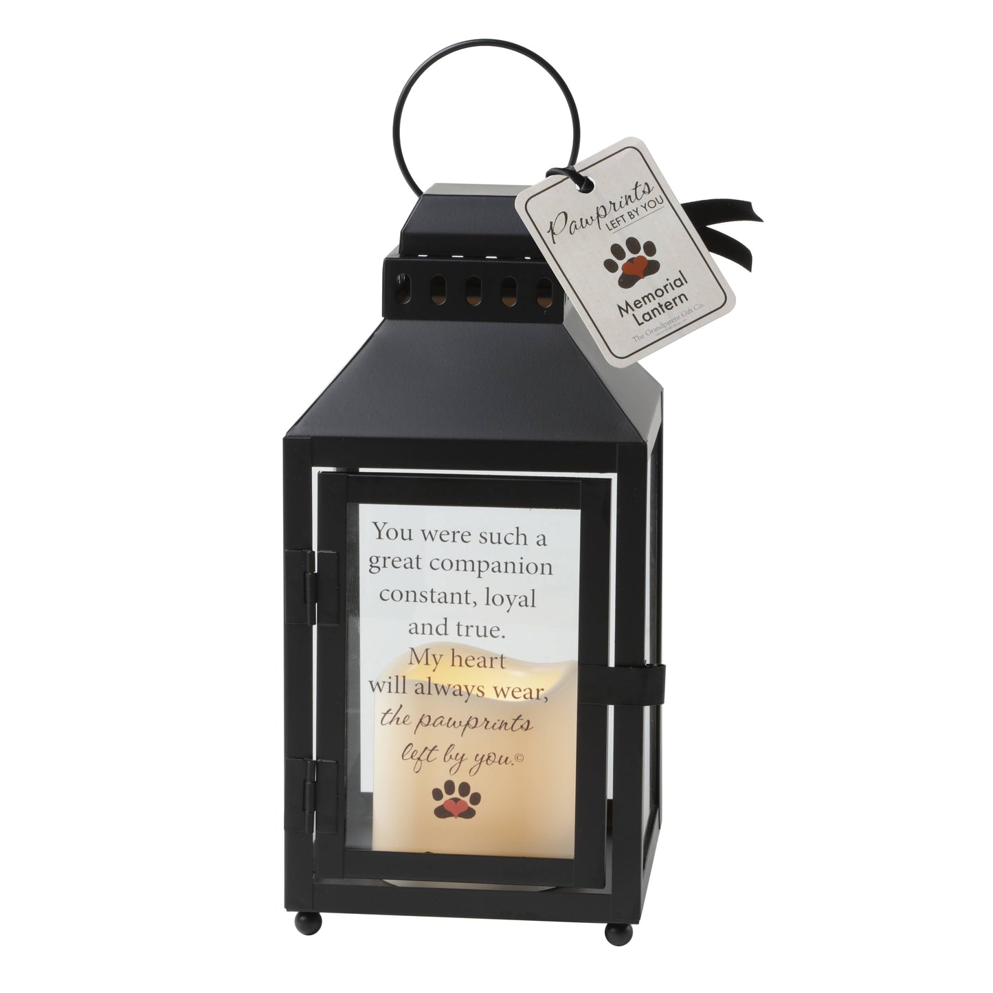 Pawprints Left By You Memorial Pet Loss Lantern 6068