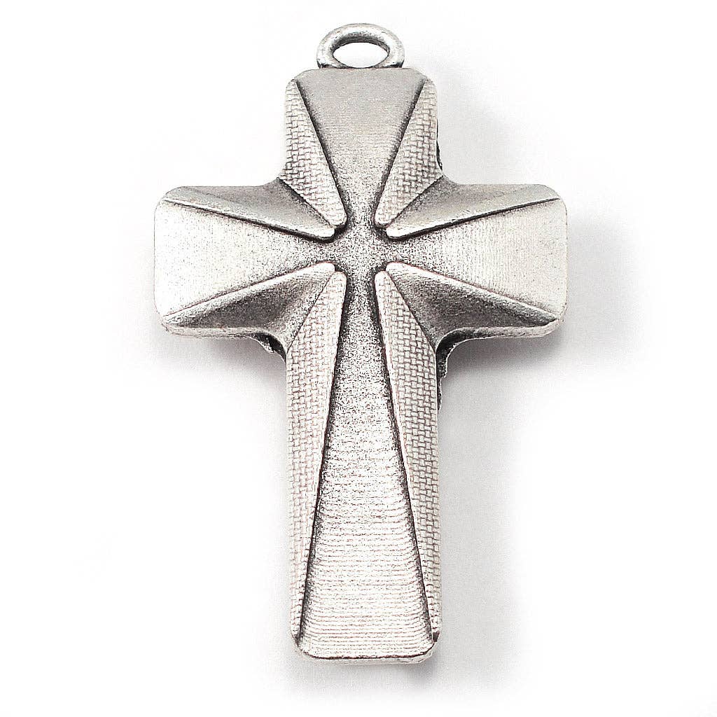 Rosaries for Men in Antique Silver with Faceted Beads