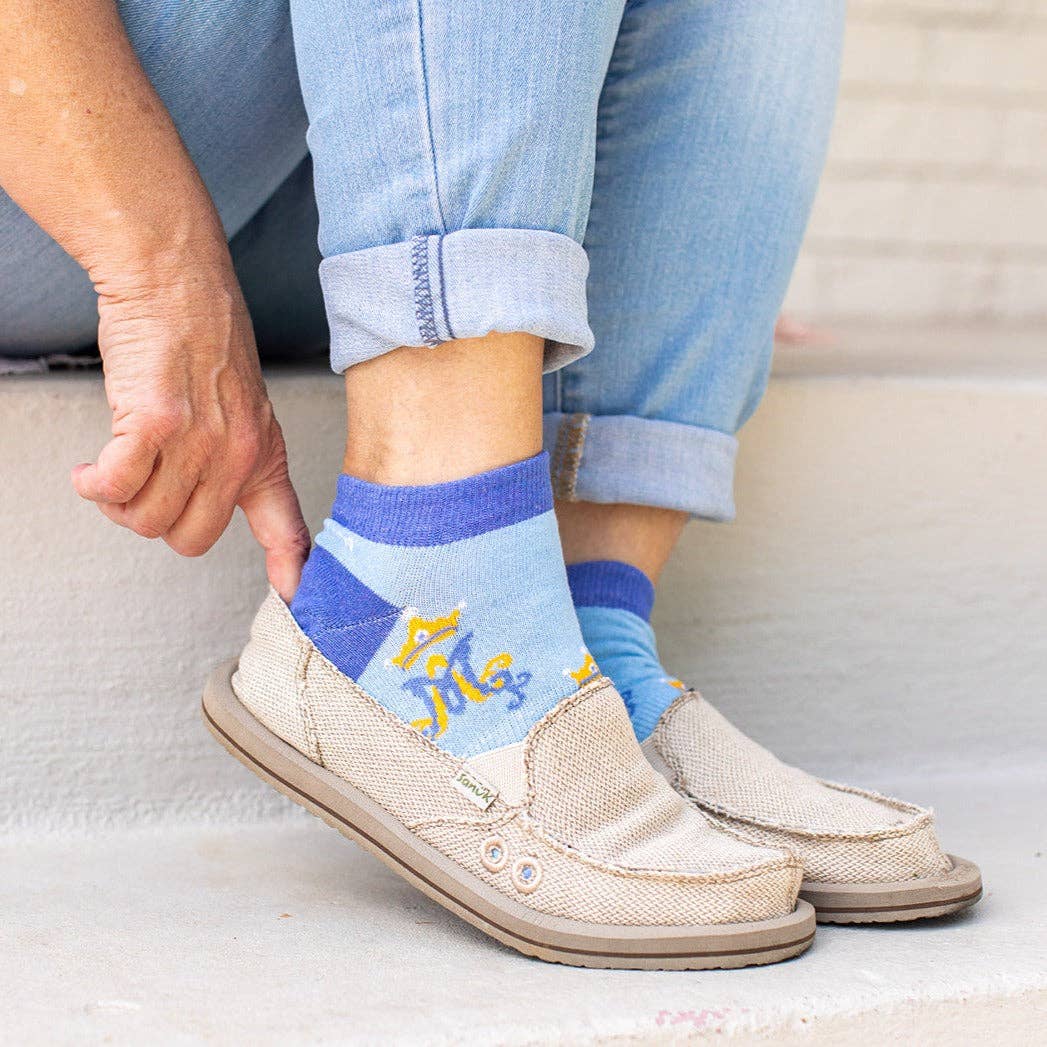 Marian Monogram No Show Socks
