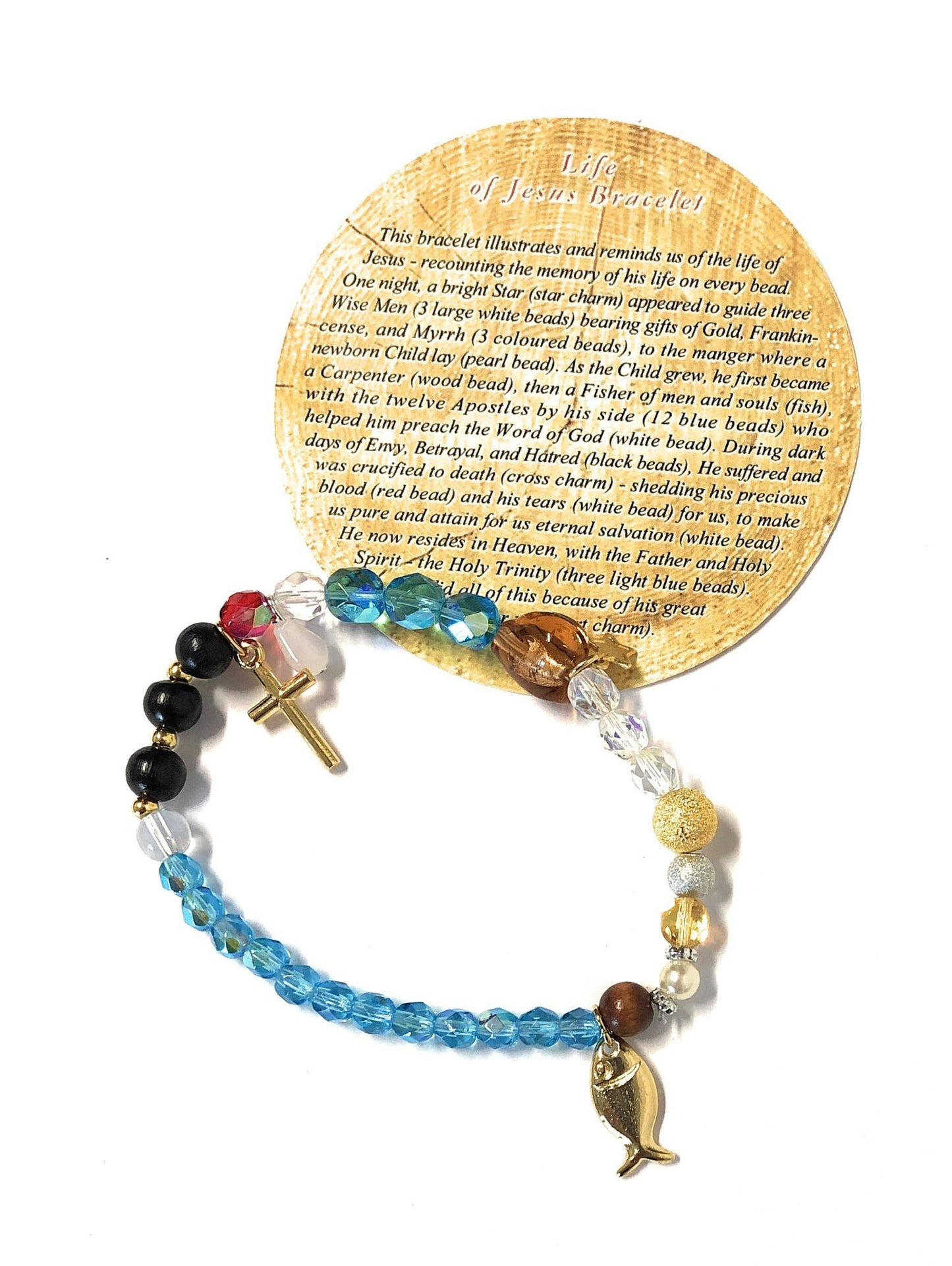Life of Jesus Crystal Bracelet