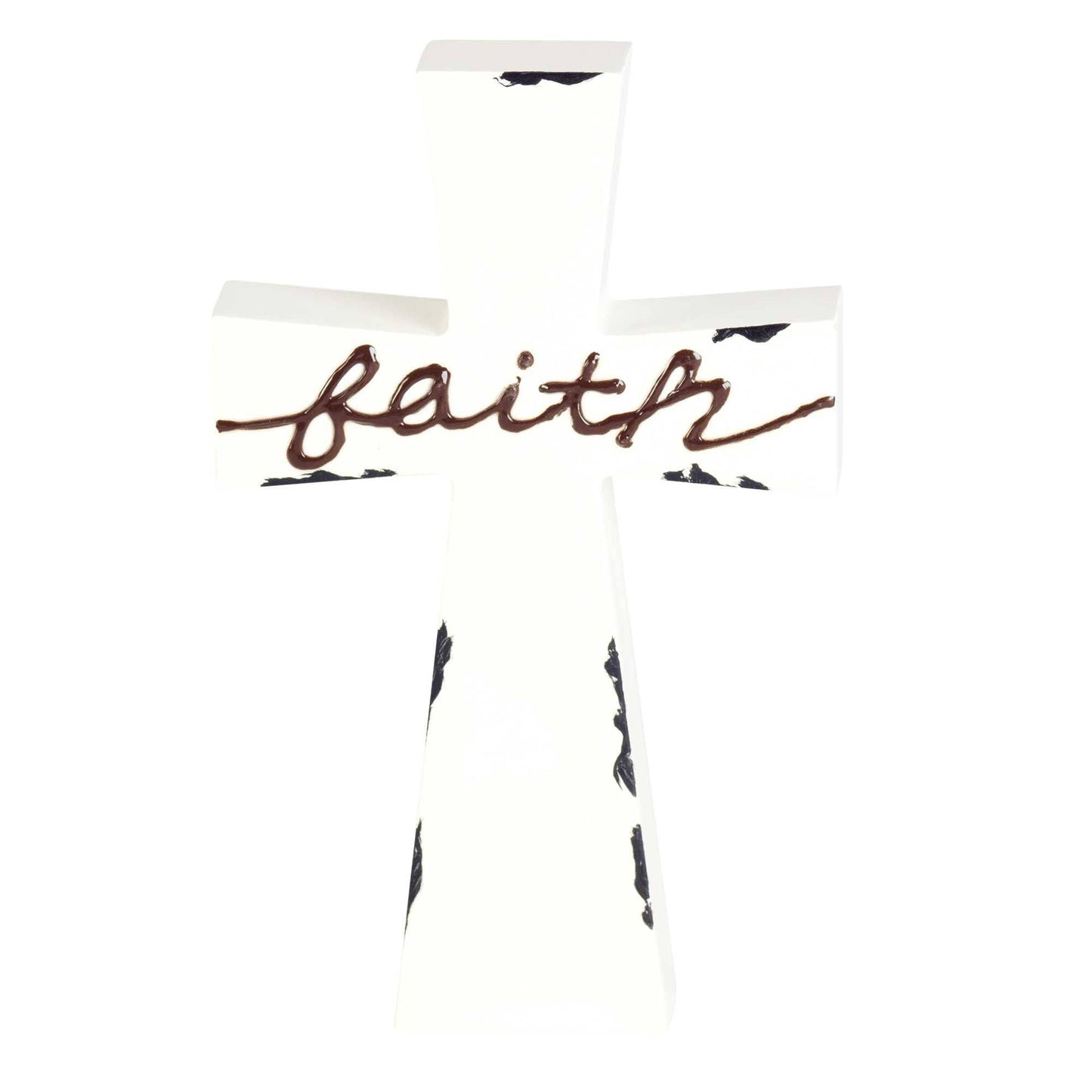 Tabletop Cross Faith Enamel-look 7h