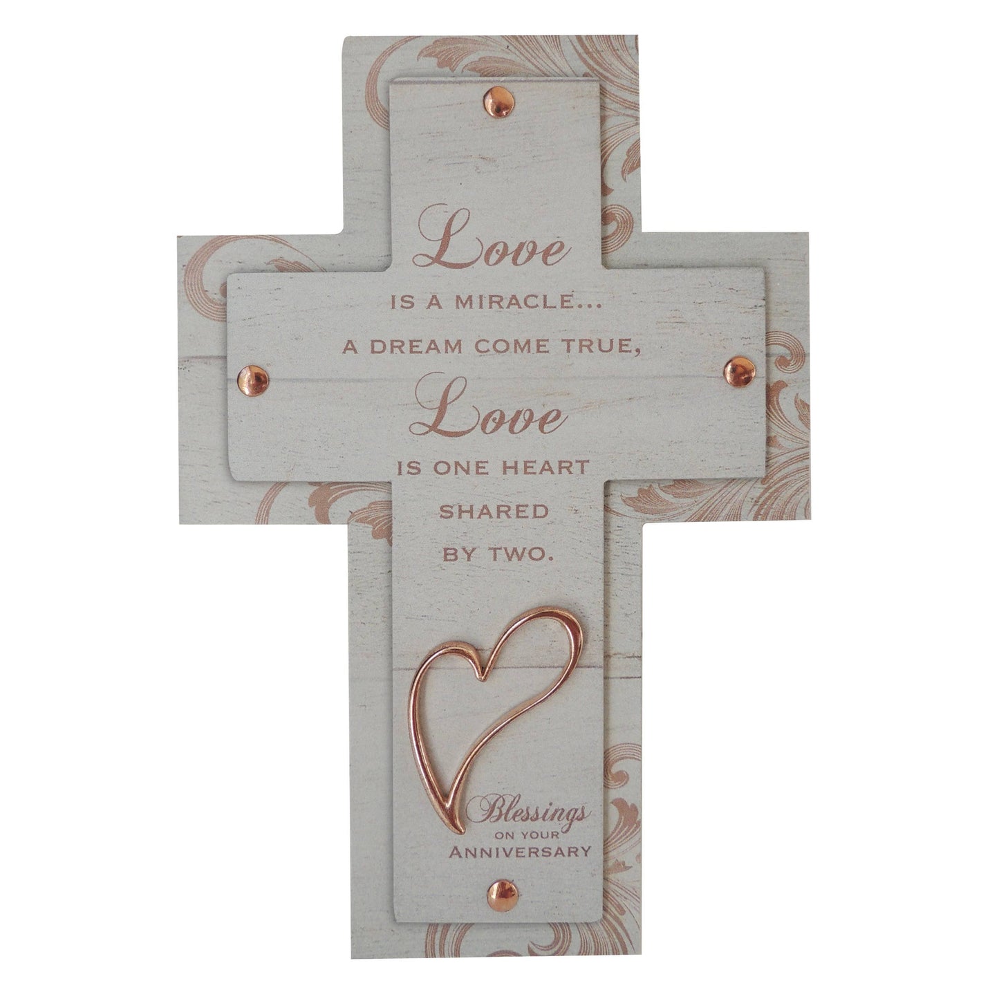 Love is a Miracle Anniversary Cross