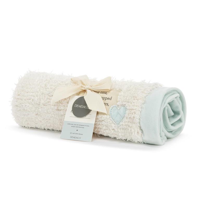 Wrapped in Prayer Blue Blanket - 30x40in