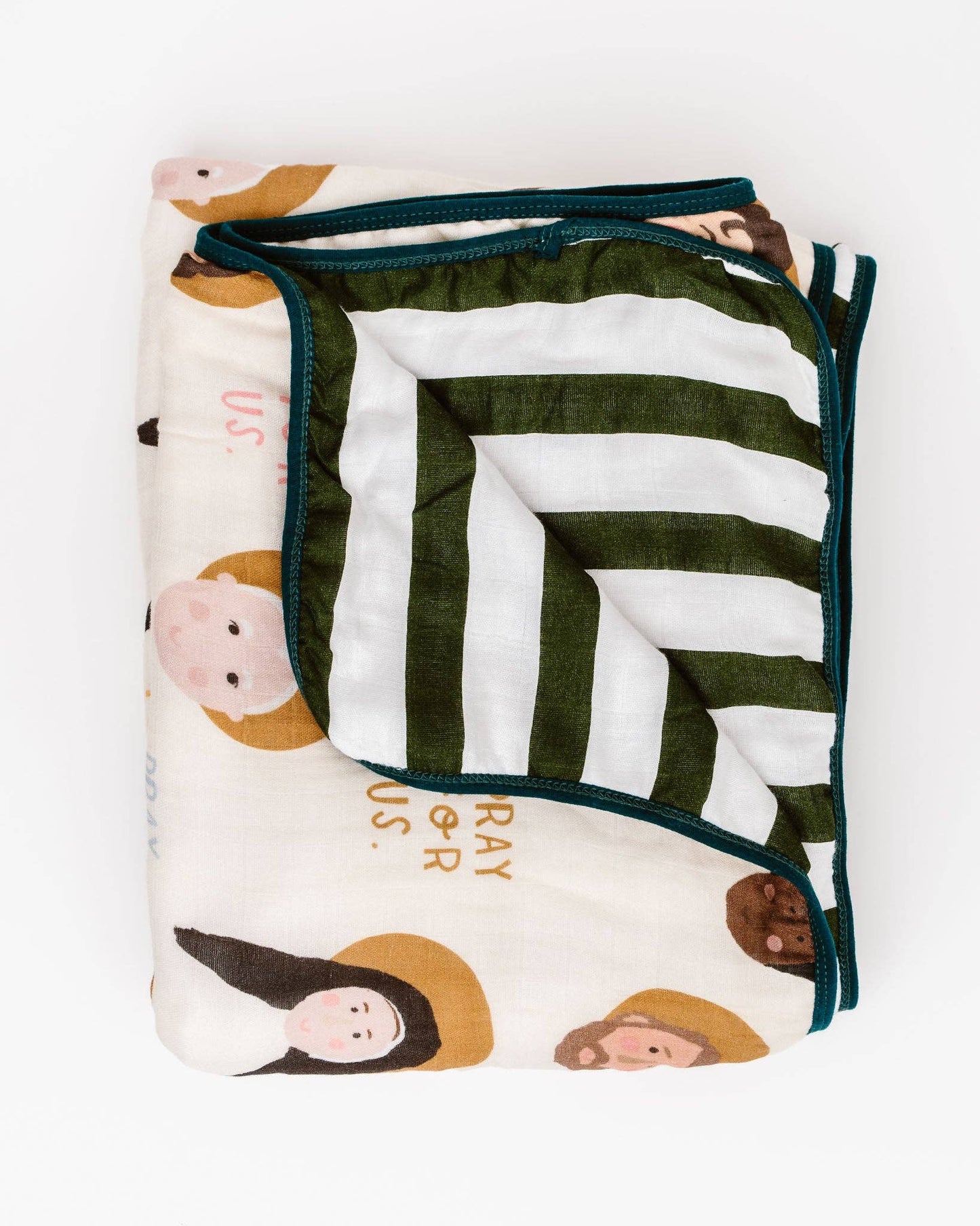 Saints Deluxe Muslin Baby Blanket Quilt