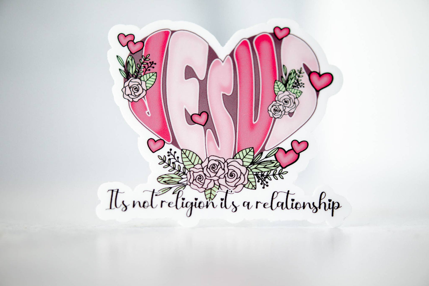 Jesus, Its A Relationship, Vinyl Sticker, 3x3 in.