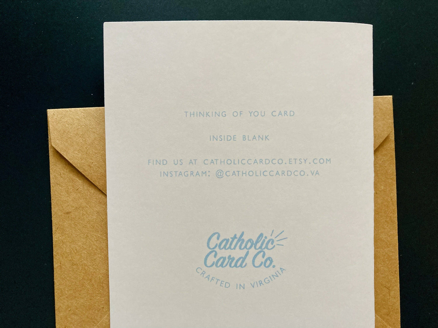 Catholic Blank "Thinking of You" Card | Daily Letter Card