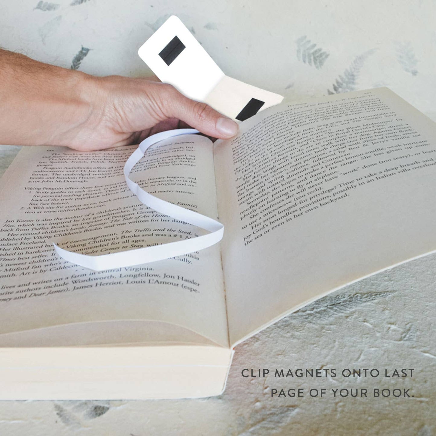 Bright Floral Faith Magnetic Ribbon Bookmark