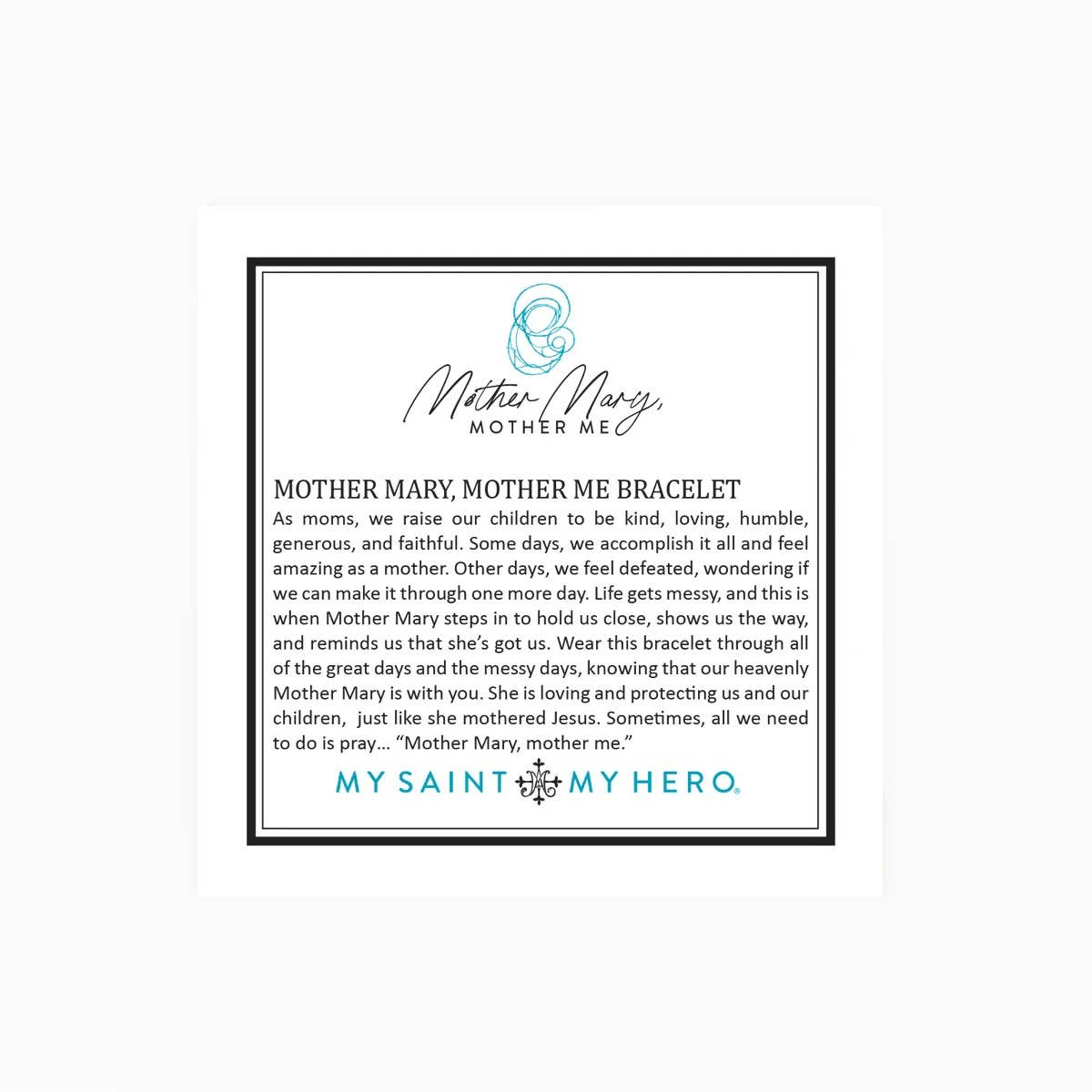 Mother Mary, Mother Me Bracelet-Gold/Amazonite