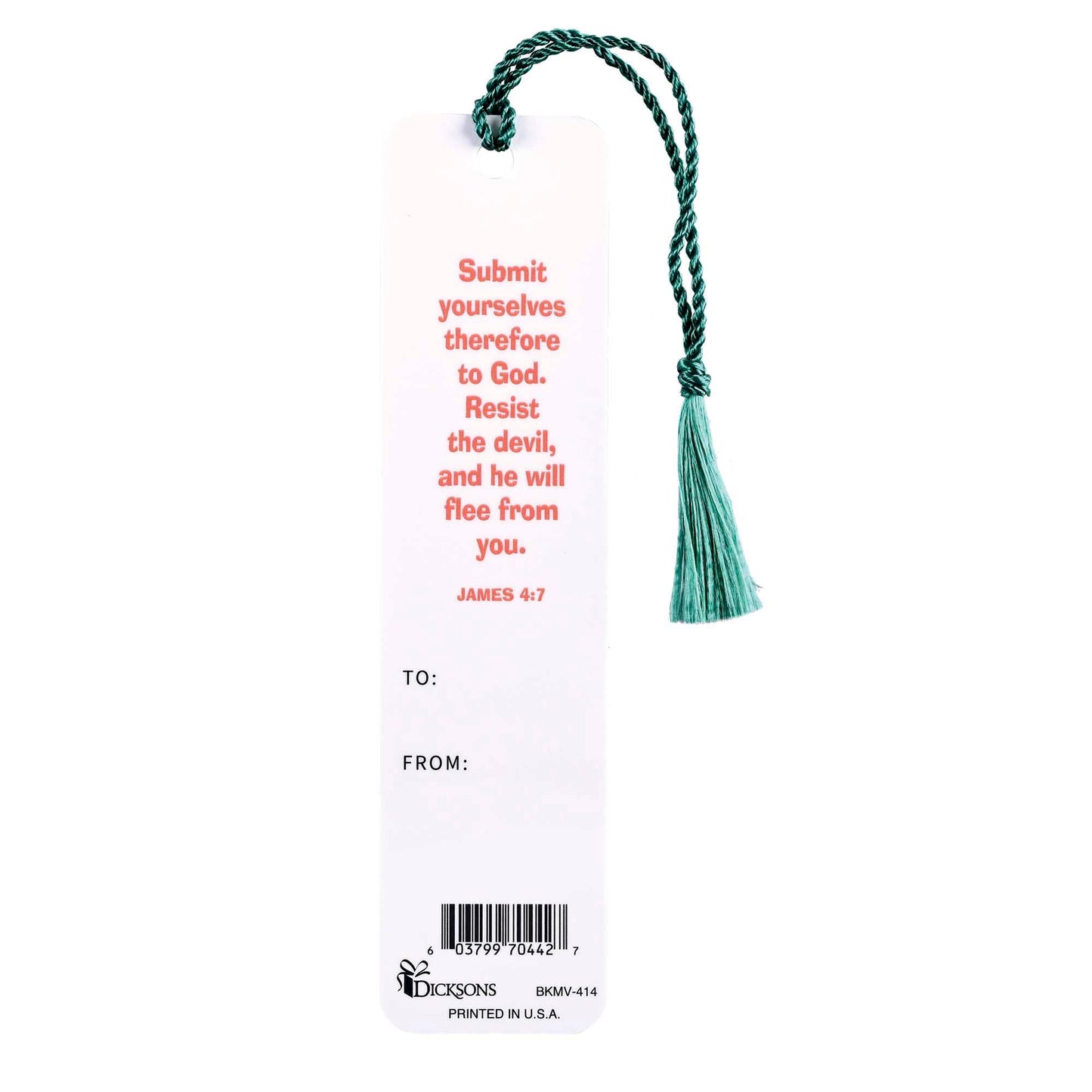 Bookmark Value Not Today Satan James 4:7