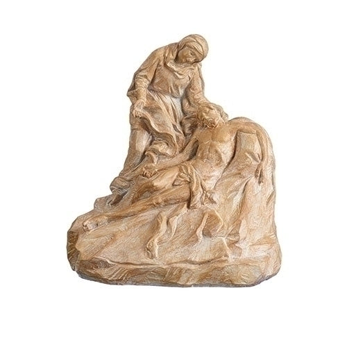 8"H LA PIETA CARVED FINISH FIGURE
