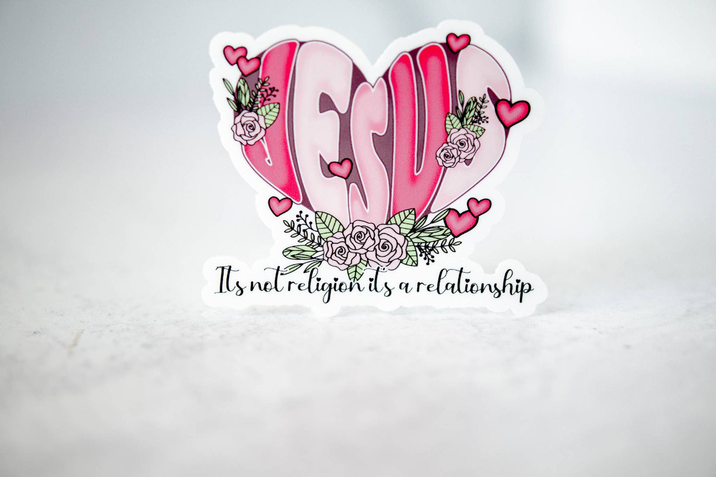 Jesus, Its A Relationship, Vinyl Sticker, 3x3 in.