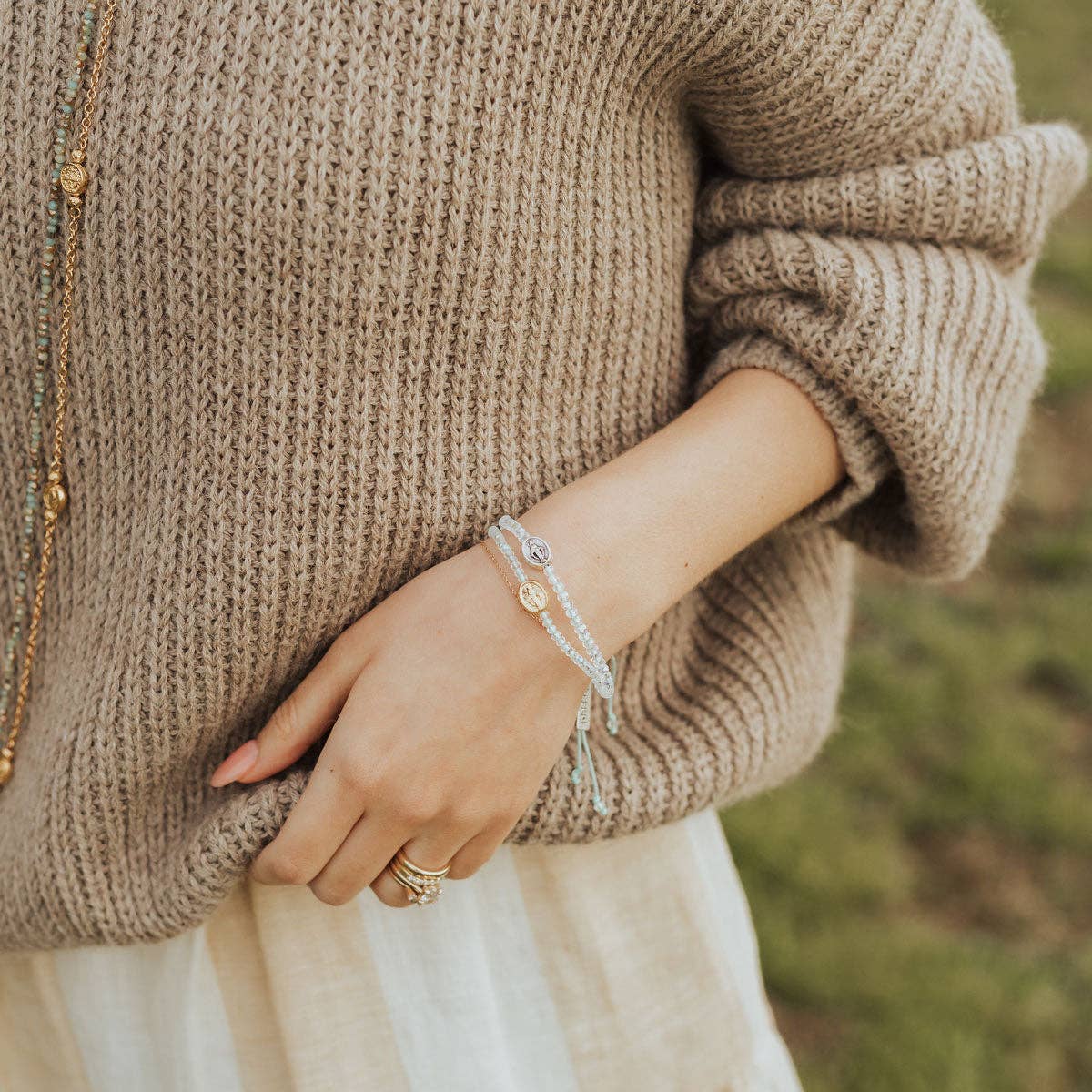 Say Yes Bracelet - Crystal / Gold