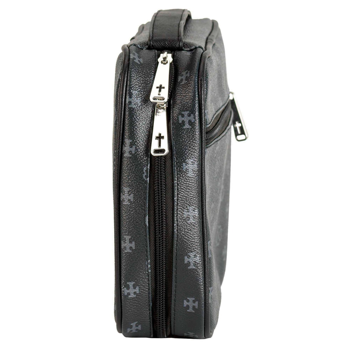 White Dove - Bible Cover Black Heart Large