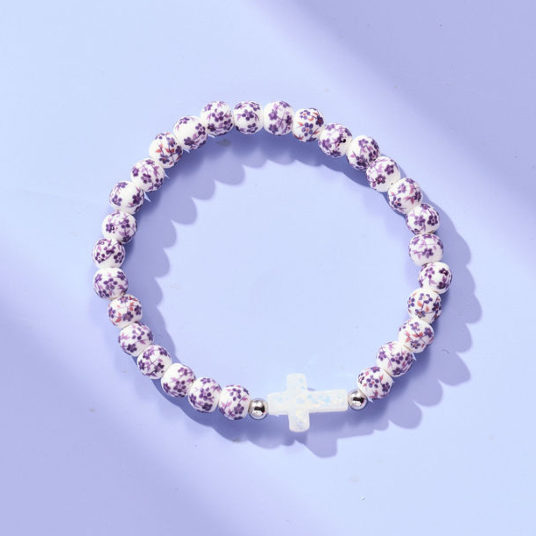 Holy Water Purple Porcelain Bracelet