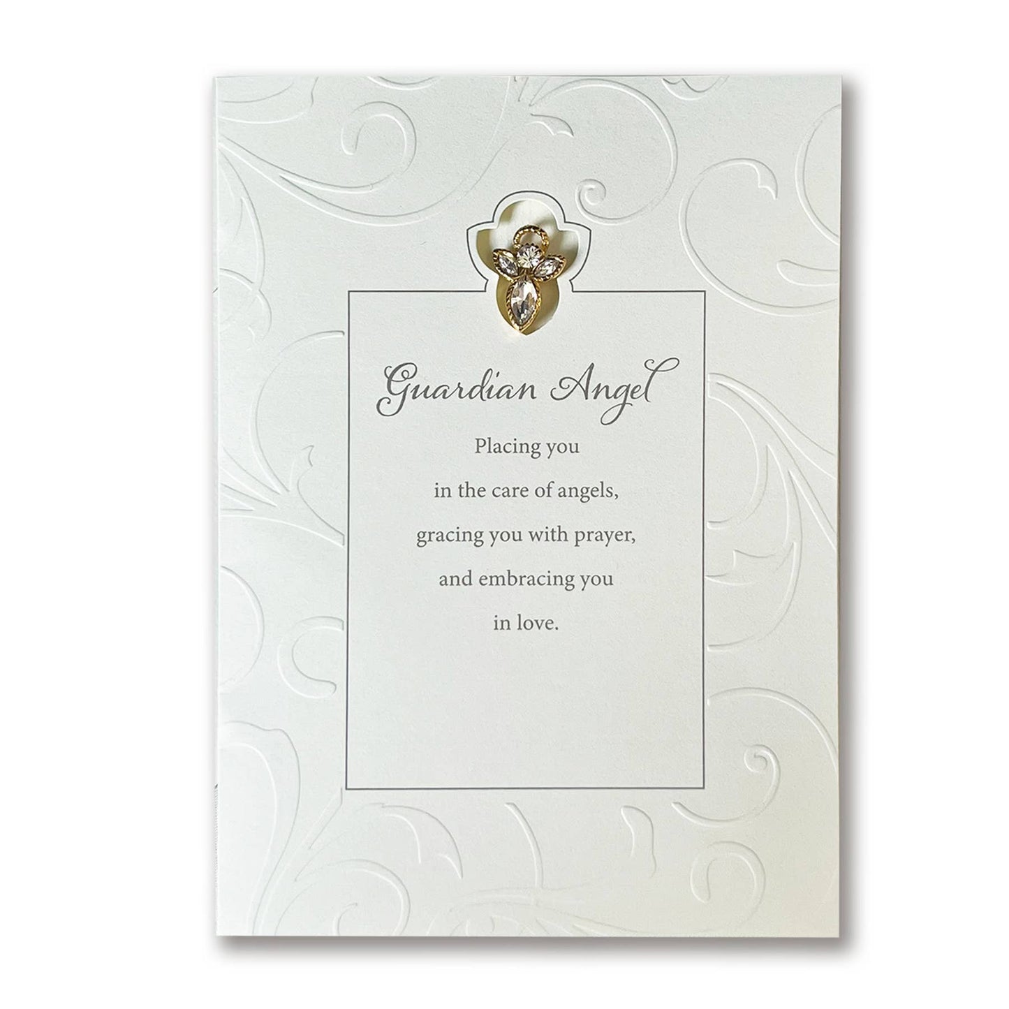 Guardian Angel Greeting Card with Pin